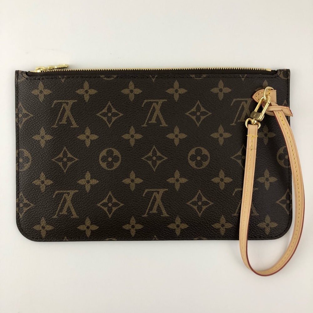 Louis Vuitton Neverfull Pochette MM Monogram Brown